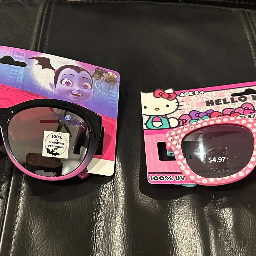 Vampirina and Hello Kitty Kids Sunglasses Set - Pink